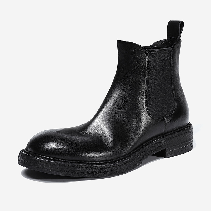 2025年秋冬季新款时尚复古切尔西靴女靴23D18B-01